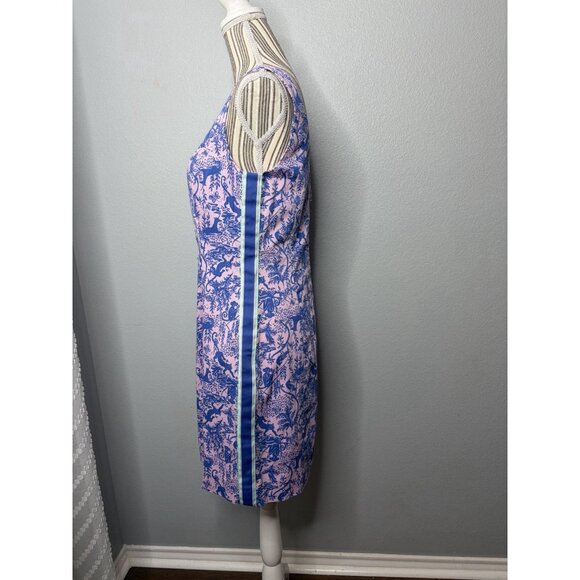 Lilly Pulitzer Mila Sleeveless Shift Dress Womens Size 6 Safari As I Can See - Picture 3 of 7